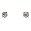 9ct Yellow Gold 0.16ct Diamond Stud Earrings by Anya Belle