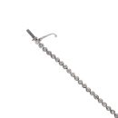 18ct White Gold 1.00ct Brilliant Cut Diamond Fancy Bracelet 6.5"