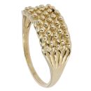 9ct Yellow Gold 5 Row Keeper Ring
