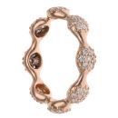 Pandora 18ct Rose Gold 0.50ct Brilliant Cut Diamond Fancy Ring