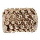 9ct Yellow Gold Four Row Keeper Ring
