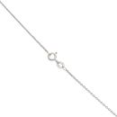 18ct White Gold 0.12ct Diamond And Pink Sapphire Cluster Pendant And Chain 16"