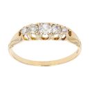 14ct Yellow Gold 0.50ct Diamond Five Stone Ring