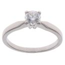 18ct White Gold 0.50ct Brilliant Cut Diamond Solitaire Ring