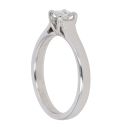 18ct White Gold 0.23ct Princess Cut Diamond Solitaire Ring