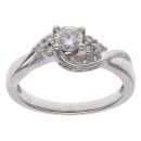 18ct White Gold 0.50ct Brilliant Cut Diamond Solitaire Ring