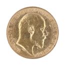 1907 Edward VII Large Head UK Half Sovereign Coin