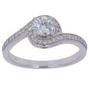 18ct White Gold 0.70ct Brilliant Cut Diamond Solitaire Ring