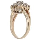 9ct Yellow Gold 1.00ct Brilliant Cut Diamond Cluster Ring