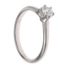 9ct White Gold 0.25ct Brilliant Cut Diamond Solitaire Ring