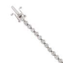 18ct White Gold 2.00ct Diamond Tennis Bracelet 7"