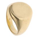 18ct Yellow Gold Plain Oval Signet Ring