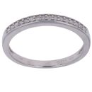 9ct White Gold 0.11ct Brilliant Cut Diamond Eternity Ring