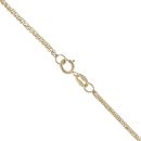 9ct Yellow Gold H initial Pendant and Foxtail Chain 18"