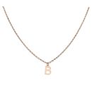 9ct Yellow Gold Letter B Pendant and Chain 16"