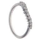 Platinum 0.25ct Brilliant Cut Diamond Wishbone Ring
