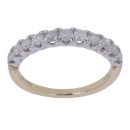 9ct Yellow Gold 0.55ct Brilliant Cut Diamond Half Eternity Ring