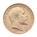 1908 Edward VII Large Head UK Half Sovereign Coin