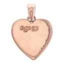 9ct Rose Gold 0.05ct Diamond Tree Of Life Clogau Heart Pendant