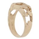 9ct Yellow Gold Curb Style Signet Ring