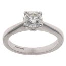 Platinum 0.75ct Brilliant Cut Diamond Solitaire Ring