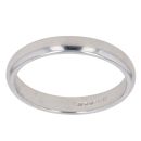 9ct White Gold Plain Wedding Band 3mm