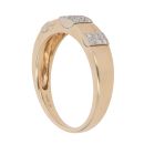 18ct Yellow And White Gold 0.20ct Brilliant Cut Diamond Fancy Ring