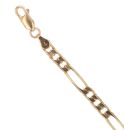 9ct Yellow Gold Figaro Bracelet 7"