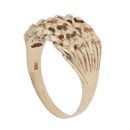 9ct Yellow Gold Four Row Keeper Ring