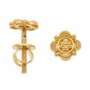 22ct Yellow Gold Flower Stud Earrings