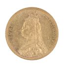 1892 Victoria Jubilee Head Australia Full Sovereign Coin
