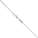 14ct White Gold 0.25ct Brilliant Cut Lab Grown Diamond Pandora Infinity Pendant and Chain 18"