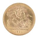 1913 George V Large Head South Africa Full Sovereign Coin