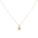 18ct Yellow Gold 0.10ct Diamond Solitaire Pendant And Chain 18"