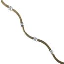 18ct Yellow and White Gold 0.20ct Brilliant Cut Diamond Necklace 16"