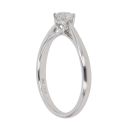 9ct White Gold 0.25ct Brilliant Cut Diamond Solitaire Ring