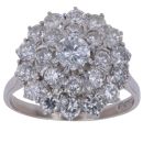 18ct White Gold 2.75ct Brilliant Cut Diamond Cluster Ring