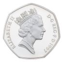 1997 Elizabeth II Piedfort 50 Pence Coin