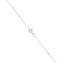 9ct White Gold Cubic Zirconia Triple Circle Pendant And 16" Chain