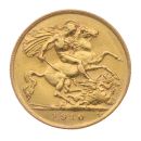 1910 Edward VII Large Head UK Half Sovereign Coin