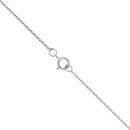 9ct White Gold Cubic Zirconia Ballerina Cluster Pendant and Chain 18"