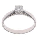 18ct White Gold 0.41ct Brilliant Cut Diamond Solitaire Ring