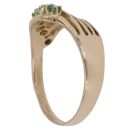 14ct Yellow Gold Emerald Five Stone Ring