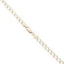 9ct Yellow Gold Square Curb Chain 22"