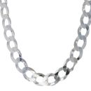 Silver Flat Curb Chain 26"
