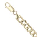 9ct Yellow Gold Curb Bracelet 8.5"