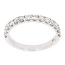 9ct White Gold 0.80ct Diamond Half Eternity Ring