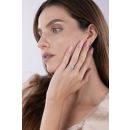 9ct White Gold 1.00ct Diamond Halo Solitaire Ring with Lab Grown Diamond Shoulders