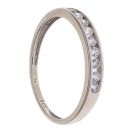 9ct White Gold Cubic Zirconia Half Eternity Ring