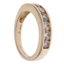18ct Yellow Gold 1.00ct Brilliant Cut Diamond Half Eternity Ring